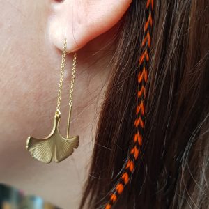 Boucles d'oreilles ginkgo