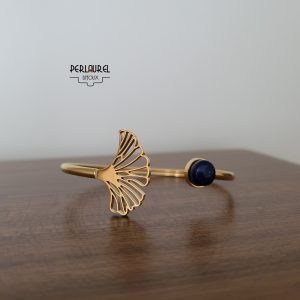 Bracelet ginkgo lapis lazuli