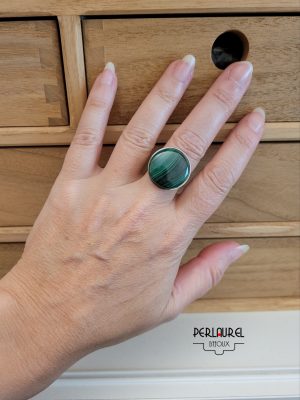 Bague malachite