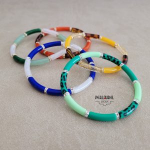 Bracelets perles tubes