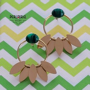 Boucles d'oreilles navettes cercles