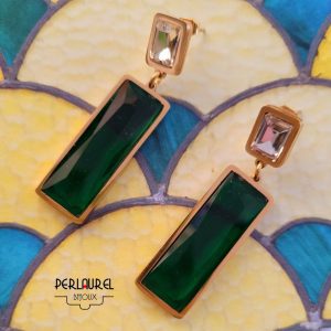 Boucles d'oreilles rectangles